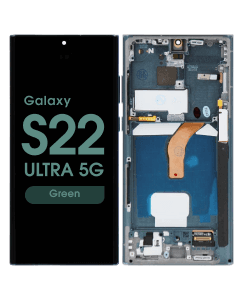 Aftermarket - Soft OLED Screen and Digitizer Assembly w/ Frame for Samsung Galaxy S22 Ultra 5G (S908) (Green)
