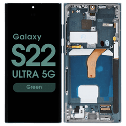 Aftermarket - Soft OLED Screen and Digitizer Assembly w/ Frame for Samsung Galaxy S22 Ultra 5G (S908) (Green)