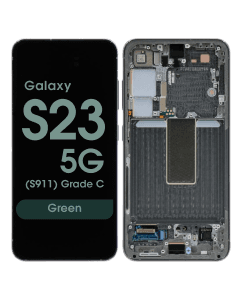 OEM Pull - OLED Screen and Digitizer Assembly w/ Frame for Samsung Galaxy S23 5G (S911) (Grade B) (Green)