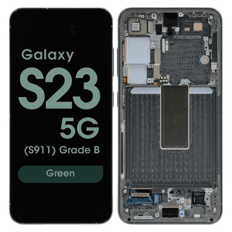 OEM Pull - OLED Screen and Digitizer Assembly w/ Frame for Samsung Galaxy S23 5G (S911) (Grade B) (Green)