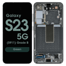 OEM Pull - OLED Screen and Digitizer Assembly w/ Frame for Samsung Galaxy S23 5G (S911) (Grade B) (Green)