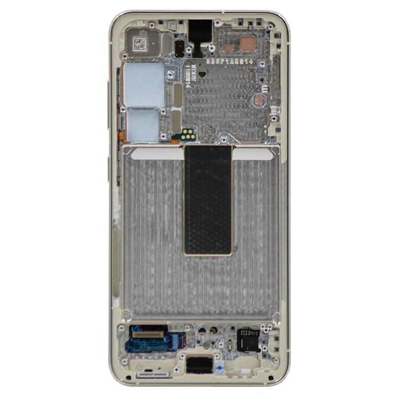 OEM Pull - OLED Screen and Digitizer Assembly w/ Frame for Samsung Galaxy S23 5G (S911) (Grade B) (Cream)