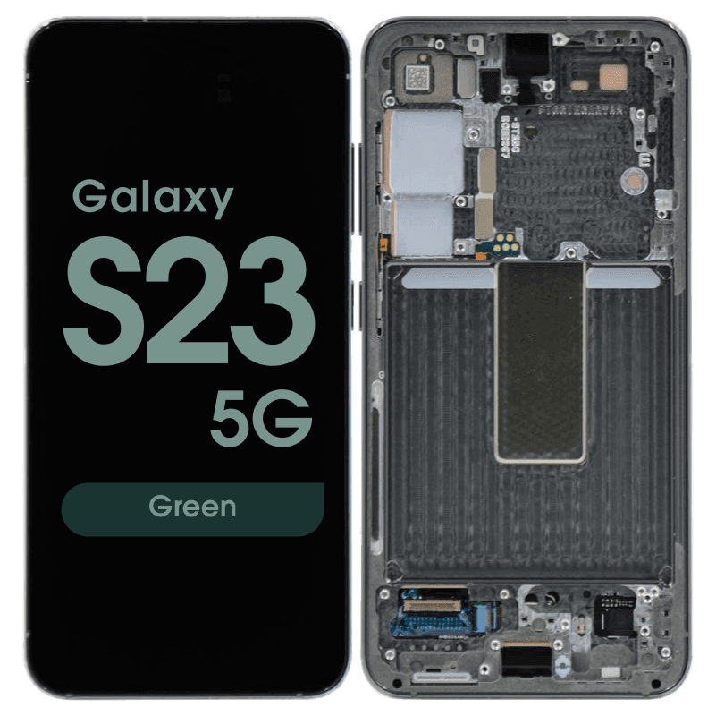 Service Pack - OLED Screen and Digitizer Assembly w/ Frame for Samsung Galaxy S23 5G (S911) (US / International Version) (Green)