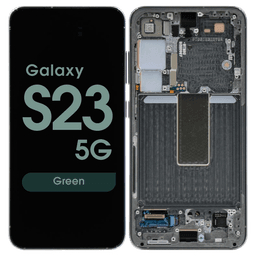 Service Pack - OLED Screen and Digitizer Assembly w/ Frame for Samsung Galaxy S23 5G (S911) (US / International Version) (Green)