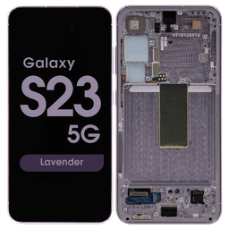 Service Pack - OLED Screen and Digitizer Assembly w/ Frame for Samsung Galaxy S23 5G (S911) (US / International Version) (Lavender)