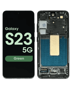 Refurbished - OLED Screen and Digitizer Assembly w/ Frame for Samsung Galaxy S23 5G (S901) (US / International Version) (Green)