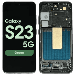 Refurbished - OLED Screen and Digitizer Assembly w/ Frame for Samsung Galaxy S23 5G (S901) (US / International Version) (Green)