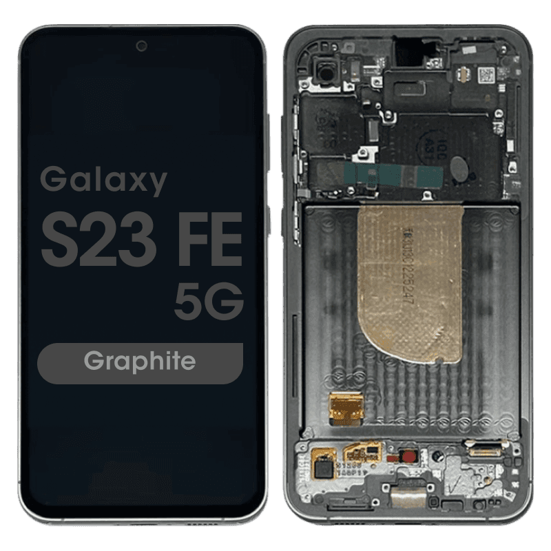 Refurbished - OLED Screen and Digitizer Assembly w/ Frame for Samsung Galaxy S23 FE 5G (S711) (Graphite)