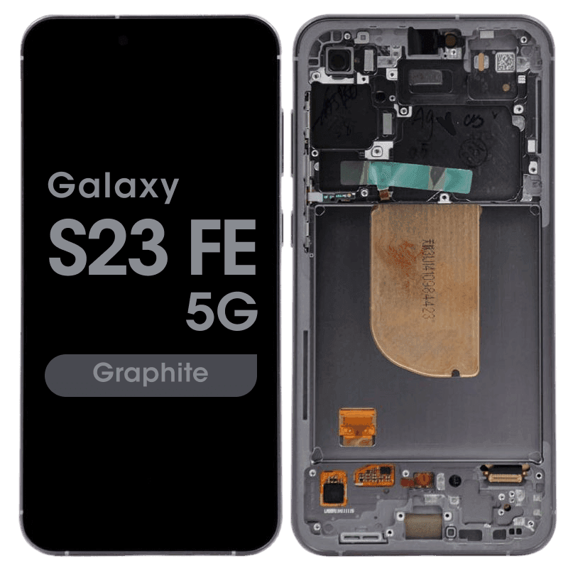 OEM Pull - OLED Screen and Digitizer Assembly w/ Frame for Samsung Galaxy S23 FE 5G (S711) (Grade B) (Graphite)