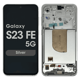 Refurbished - OLED Screen and Digitizer Assembly w/ Frame for Samsung Galaxy S23 FE 5G (S711) (Silver)