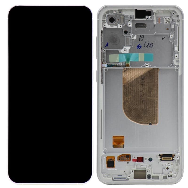 Service Pack - OLED Screen and Digitizer Assembly w/ Frame for Samsung Galaxy S23 FE 5G (S711) (Cream)