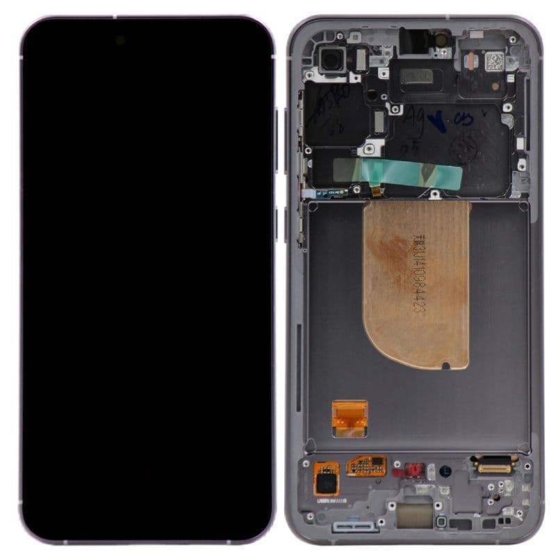 Service Pack - OLED Screen and Digitizer Assembly w/ Frame for Samsung Galaxy S23 FE 5G (S711) (Graphite)