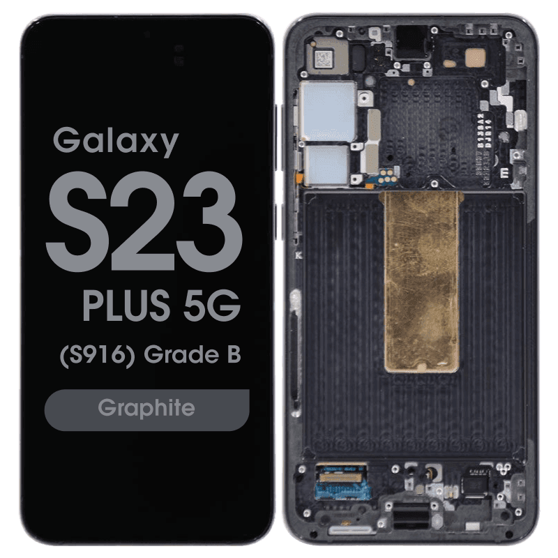 OEM Pull - OLED Screen and Digitizer Assembly w/ Frame for Samsung Galaxy S23 Plus 5G (S916) (Grade B) (Graphite)