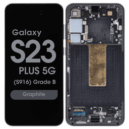 OEM Pull - OLED Screen and Digitizer Assembly w/ Frame for Samsung Galaxy S23 Plus 5G (S916) (Grade B) (Graphite)