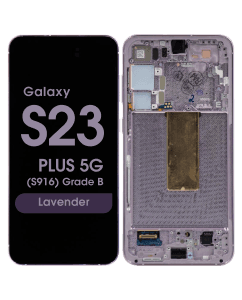 OEM Pull - OLED Screen and Digitizer Assembly w/ Frame for Samsung Galaxy S23 Plus 5G (S916) (Grade B) (Lavender)