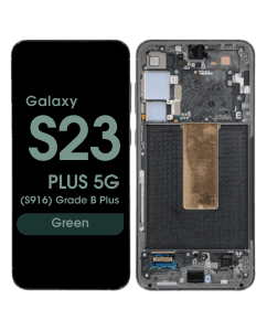 OEM Pull - OLED Screen and Digitizer Assembly w/ Frame for Samsung Galaxy S23 Plus 5G (S916) (Grade B Plus) (Green)