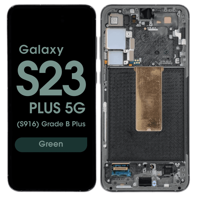 OEM Pull - OLED Screen and Digitizer Assembly w/ Frame for Samsung Galaxy S23 Plus 5G (S916) (Grade B Plus) (Green)