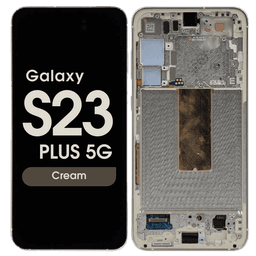 OEM Pull - OLED Screen and Digitizer Assembly w/ Frame for Samsung Galaxy S23 Plus 5G (S916) (Grade C) (Cream)