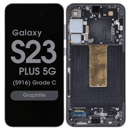 OEM Pull - OLED Screen and Digitizer Assembly w/ Frame for Samsung Galaxy S23 Plus 5G (S916) (Grade C) (Graphite)