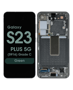 OEM Pull - OLED Screen and Digitizer Assembly w/ Frame for Samsung Galaxy S23 Plus 5G (S916) (Grade C) (Green)