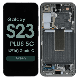 OEM Pull - OLED Screen and Digitizer Assembly w/ Frame for Samsung Galaxy S23 Plus 5G (S916) (Grade C) (Green)