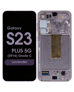 OEM Pull - OLED Screen and Digitizer Assembly w/ Frame for Samsung Galaxy S23 Plus 5G (S916) (Grade C) (Lavender)