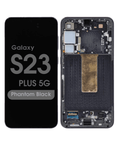 OEM Pull - OLED Screen and Digitizer Assembly w/ Frame for Samsung Galaxy S23 Plus 5G (S916) (Grade C) (Phantom Black)