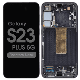 Refurbished - OLED Screen and Digitizer Assembly w/ Frame for Samsung Galaxy S23 Plus 5G (S916) (US / International Version) (Phantom Black) - Injured Gadgets