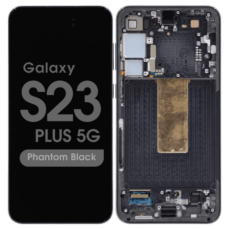 Service Pack - OLED Screen and Digitizer Assembly w/ Frame for Samsung Galaxy S23 Plus 5G (S916) (US / International Version) (Phantom Black)
