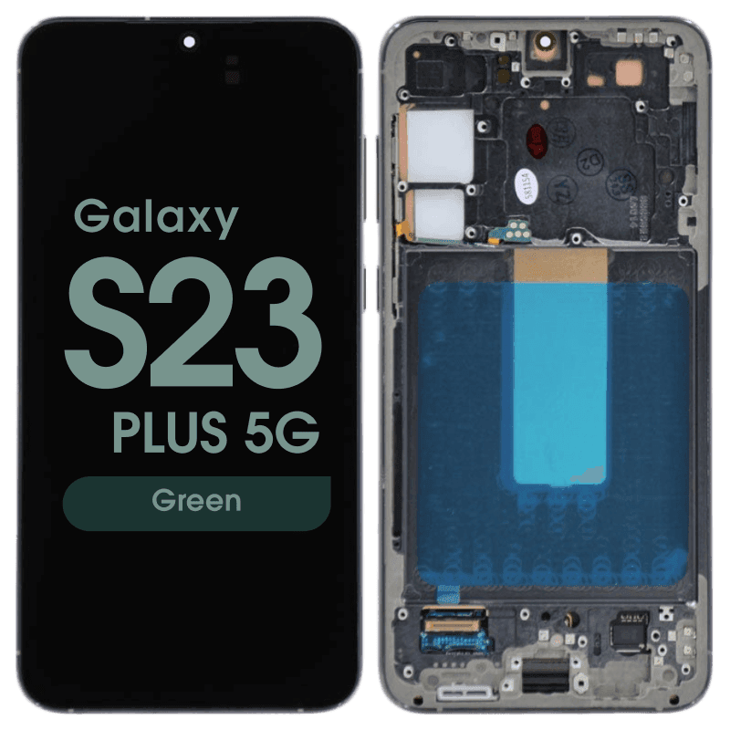 Refurbished - OLED Screen and Digitizer Assembly w/ Frame for Samsung Galaxy S23 Plus 5G (S916) (US / International Version) (Green)