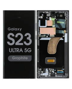 Refurbished - OLED Screen and Digitizer Assembly w/ Frame for Samsung Galaxy S23 Ultra 5G (S918) (US / International Version) (Graphite)