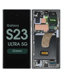 OEM Pull - OLED Screen and Digitizer Assembly w/ Frame for Samsung Galaxy S23 Ultra 5G (S918) (Grade B Plus) (Green)