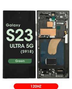 Aftermarket - 120Hz Soft OLED Screen and Digitizer Assembly w/ Frame for Samsung Galaxy S23 Ultra 5G (S918) (Green)