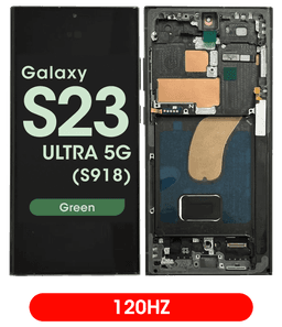 Aftermarket - 120Hz Soft OLED Screen and Digitizer Assembly w/ Frame for Samsung Galaxy S23 Ultra 5G (S918) (Green)