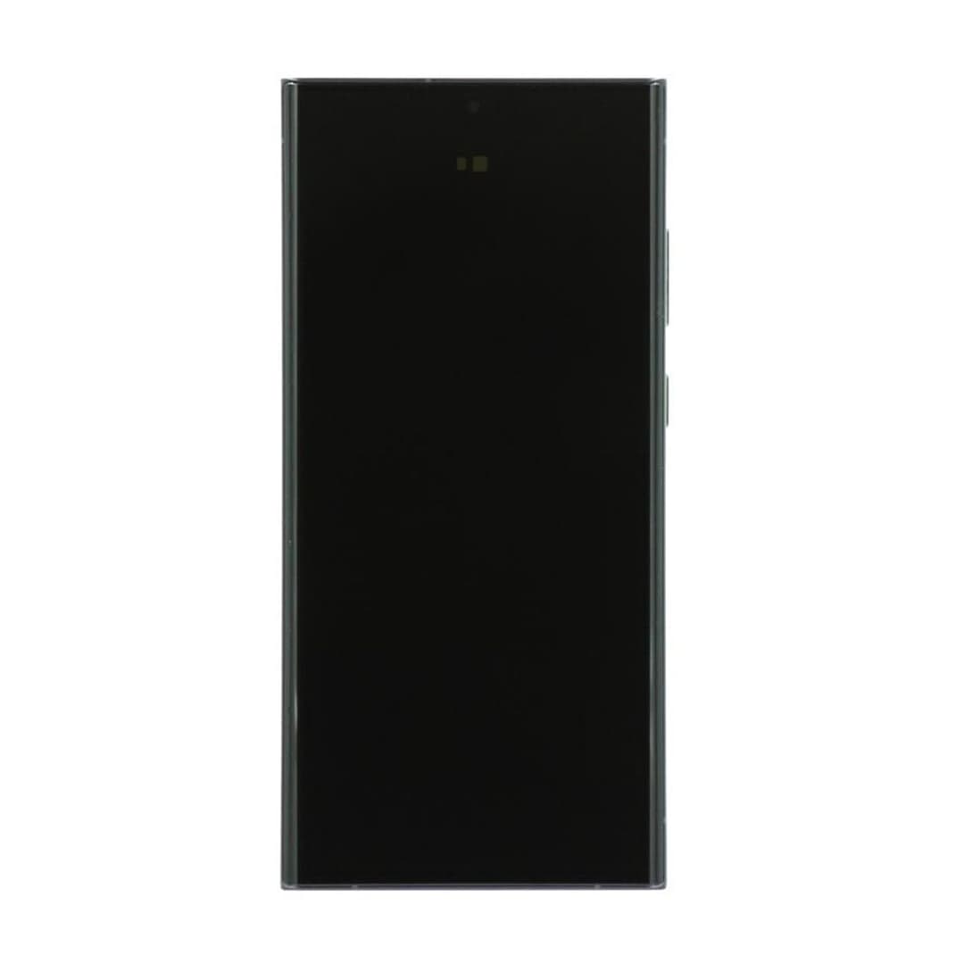 Aftermarket - 120Hz Soft OLED Screen and Digitizer Assembly w/ Frame for Samsung Galaxy S23 Ultra 5G (S918) (Phantom Black)