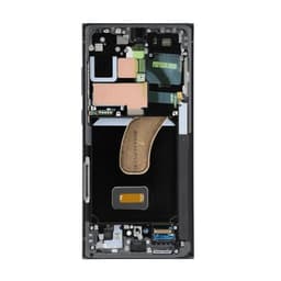 Aftermarket - 120Hz Soft OLED Screen and Digitizer Assembly w/ Frame for Samsung Galaxy S23 Ultra 5G (S918) (Phantom Black)