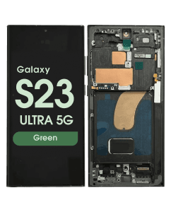 Aftermarket - Soft OLED Screen and Digitizer Assembly w/ Frame for Samsung Galaxy S23 Ultra 5G (S918) (Green)