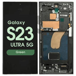 Aftermarket - Soft OLED Screen and Digitizer Assembly w/ Frame for Samsung Galaxy S23 Ultra 5G (S918) (Green)