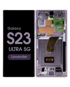 Aftermarket - Soft OLED Screen and Digitizer Assembly w/ Frame for Samsung Galaxy S23 Ultra 5G (S918) (Lavender)