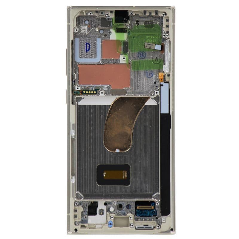 Refurbished - OLED Screen and Digitizer Assembly w/ Frame for Samsung Galaxy S23 Ultra 5G (S918) (US / International Version) (Cream)