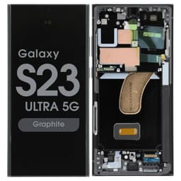 Refurbished - OLED Screen and Digitizer Assembly w/ Frame for Samsung Galaxy S23 Ultra 5G (S918) (US / International Version) (Graphite)