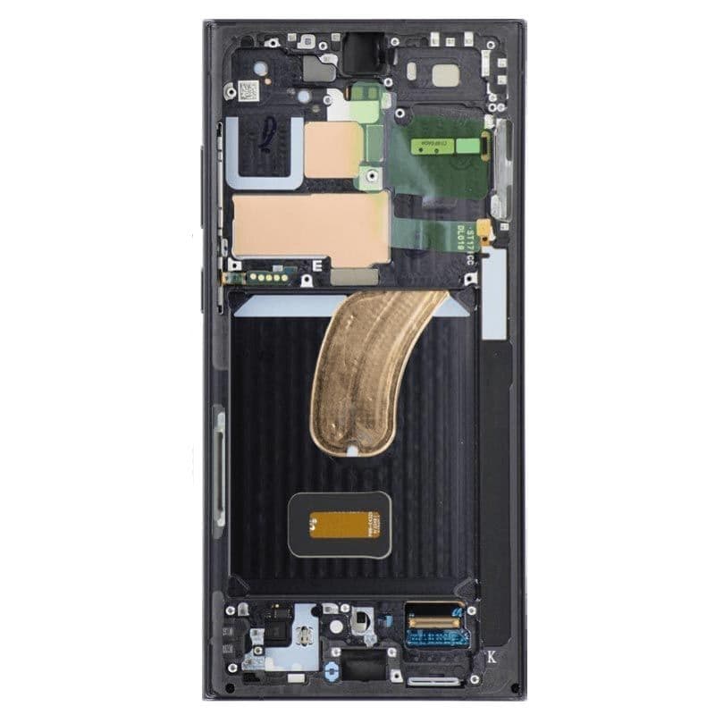 Refurbished - OLED Screen and Digitizer Assembly w/ Frame for Samsung Galaxy S23 Ultra 5G (S918) (US / International Version) (Phantom Black)