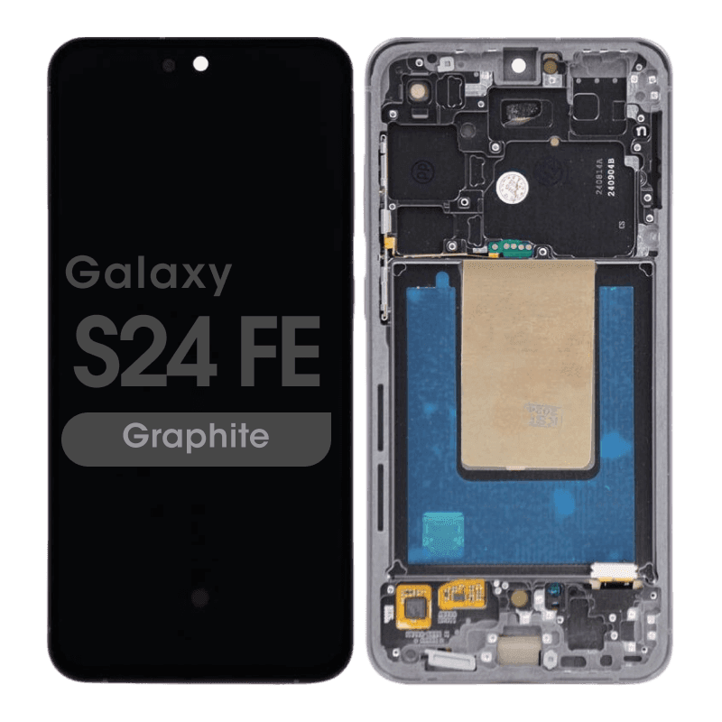 Refurbished - OLED Screen and Digitizer Assembly w/ Frame for Samsung Galaxy S24 FE (S721) (US / International Version) (Graphite)