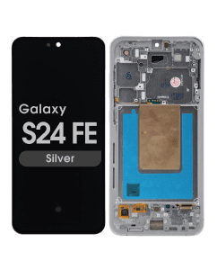 Refurbished - OLED Screen and Digitizer Assembly w/ Frame for Samsung Galaxy S24 FE (S721) (US / International Version) (Silver)