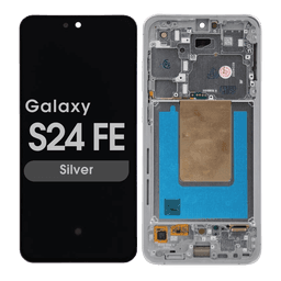 Refurbished - OLED Screen and Digitizer Assembly w/ Frame for Samsung Galaxy S24 FE (S721) (US / International Version) (Silver)