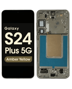 Refurbished - OLED Screen and Digitizer Assembly w/ Frame for Samsung Galaxy S24 Plus 5G (S926) (US Version / International) (Amber Yellow)