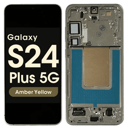 Refurbished - OLED Screen and Digitizer Assembly w/ Frame for Samsung Galaxy S24 Plus 5G (S926) (US Version / International) (Amber Yellow)