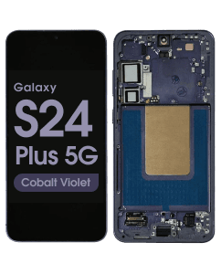 Refurbished - OLED Screen and Digitizer Assembly w/ Frame for Samsung Galaxy S24 Plus 5G (S926) (US Version / International) (Cobalt Violet)