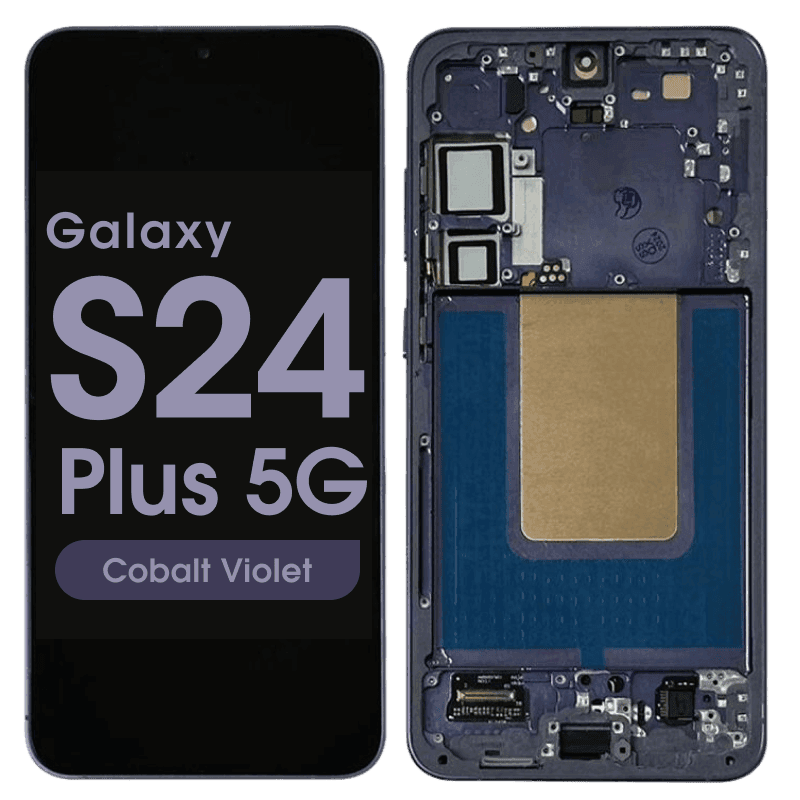 Refurbished - OLED Screen and Digitizer Assembly w/ Frame for Samsung Galaxy S24 Plus 5G (S926) (US Version / International) (Cobalt Violet)