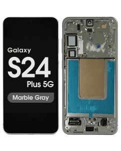 Refurbished - OLED Screen and Digitizer Assembly w/ Frame for Samsung Galaxy S24 Plus 5G (S926) (US Version / International) (Marble Gray)